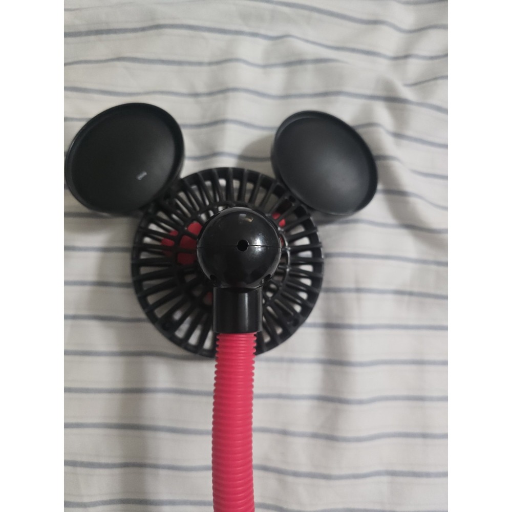 Disney Park Mickey Mouse Ears Flexible Clip on Stroller Fan 17" Battery Operated - Picture 5 of 5